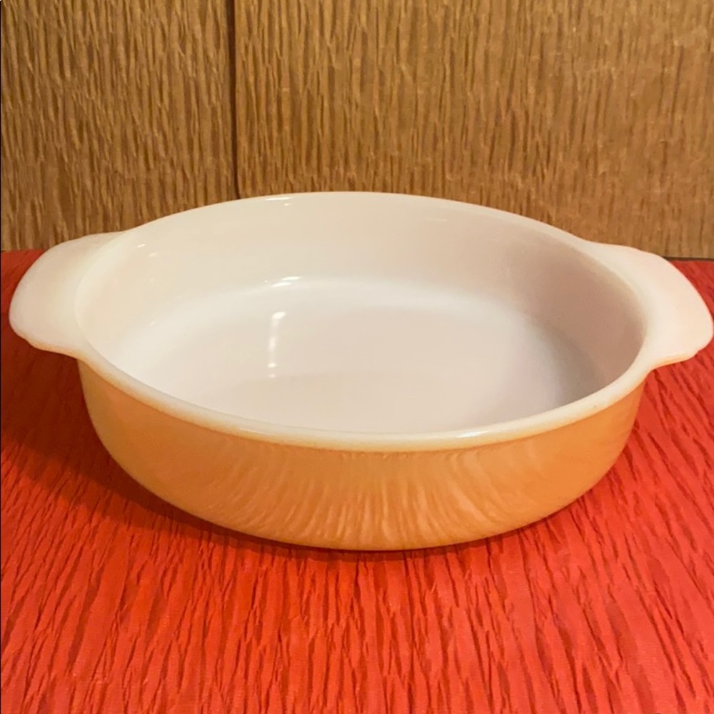 Vintage Fire King peach Lustre Pan